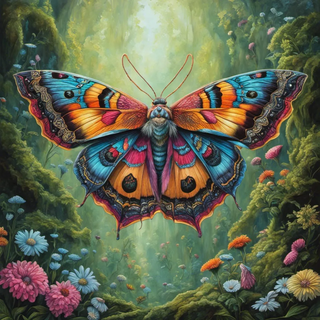 AB Diamond Painting  |  Colorful Butterfly