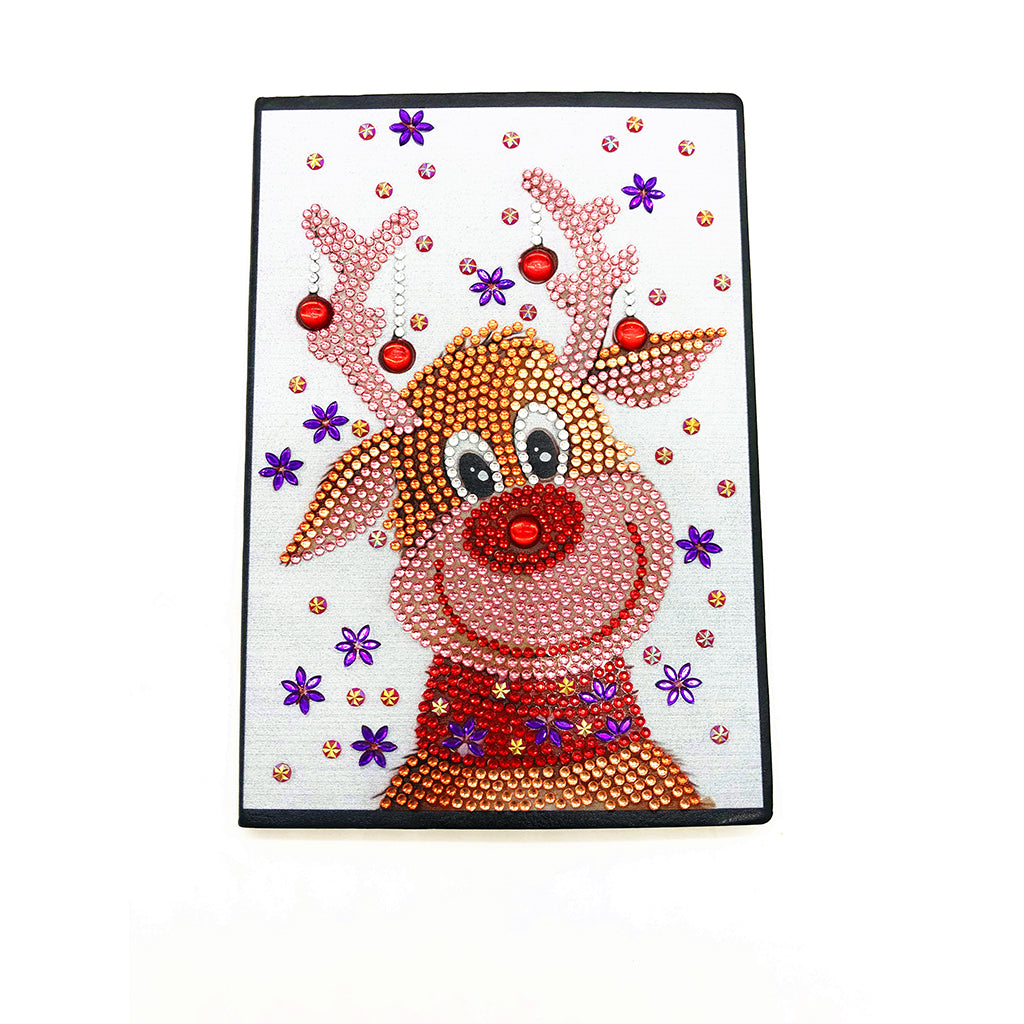 A5 5D Notebook DIY Part Special Shape Rhinestone Diary Book | Deer