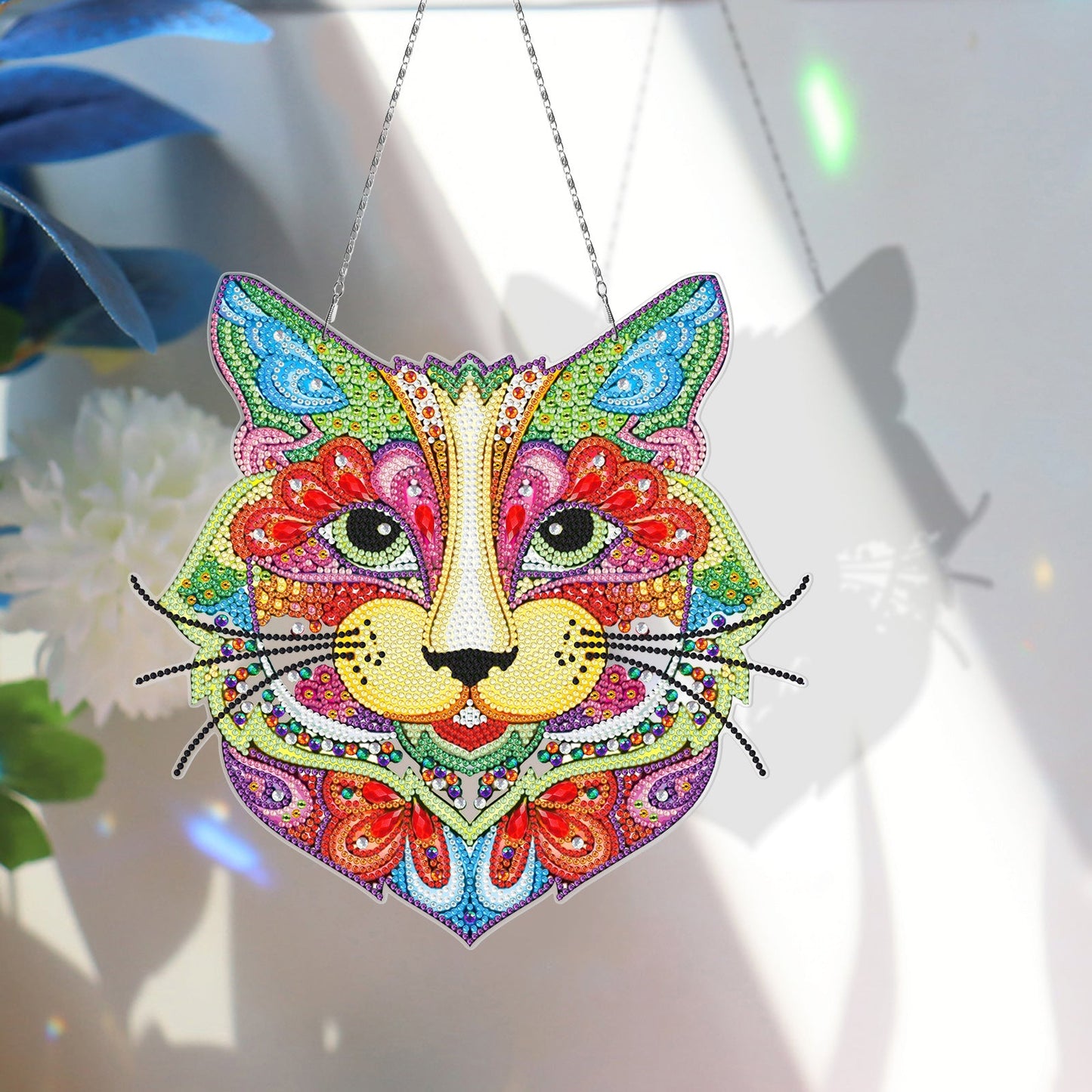 Christmas diamond decoration | cat | diy pendant