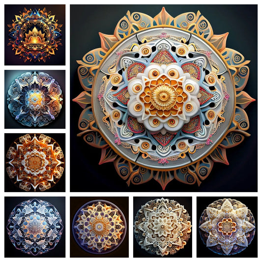 Full Round/Square Diamond Painting Kits | Mandala