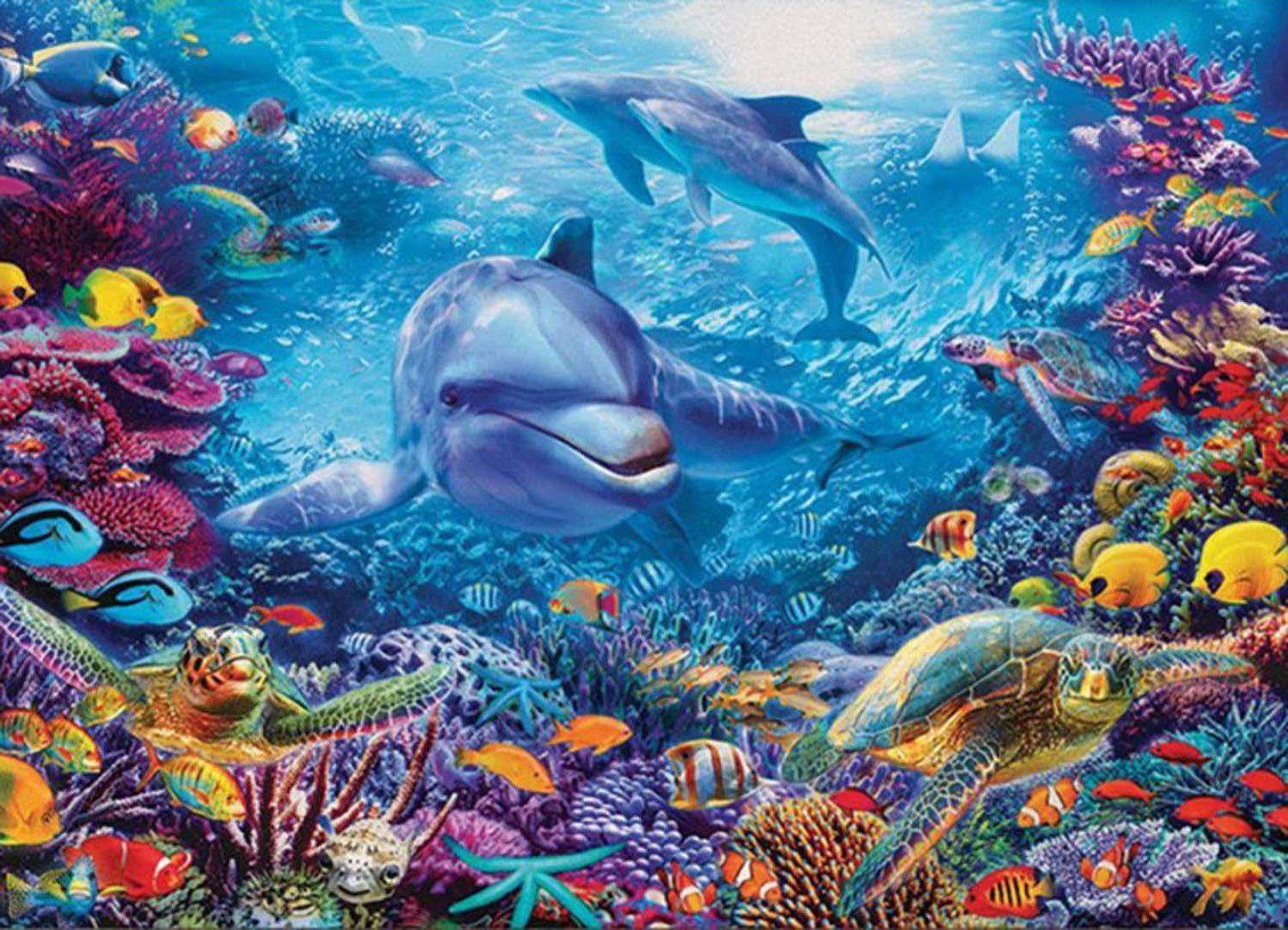 Underwater dolphin | Full Round Diamond Painting Kits