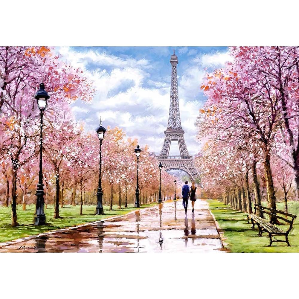 Round full diamond diamond painting  |  Romantic Paris