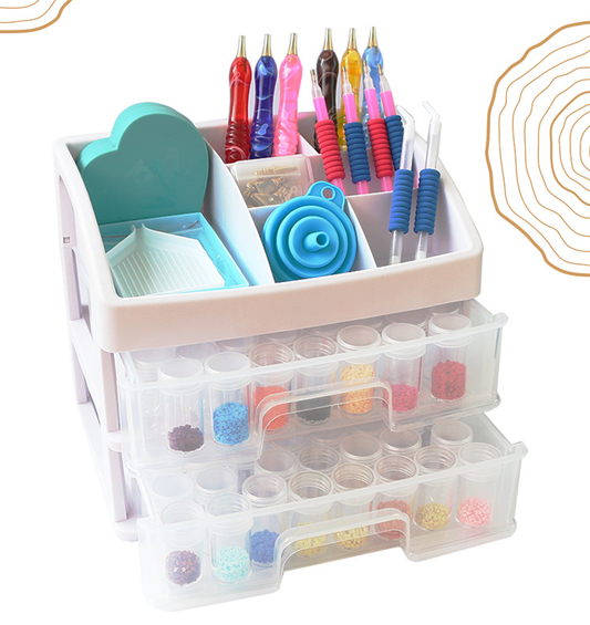 Diamond Painting tool | Storage box (including funnel and stickers)