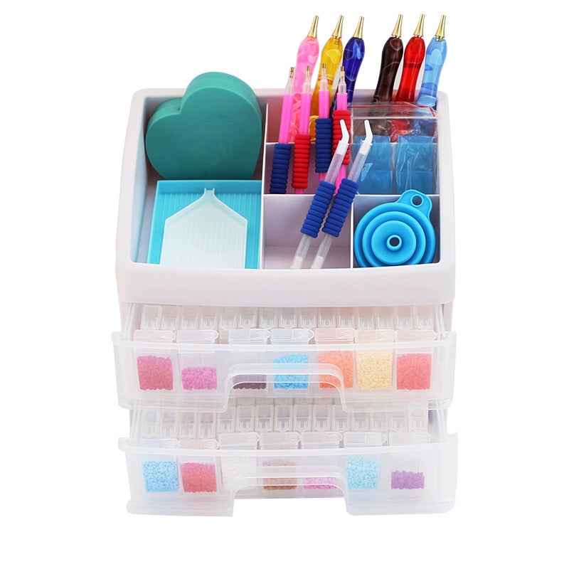 Diamond Painting tool | Storage box (including funnel and stickers)