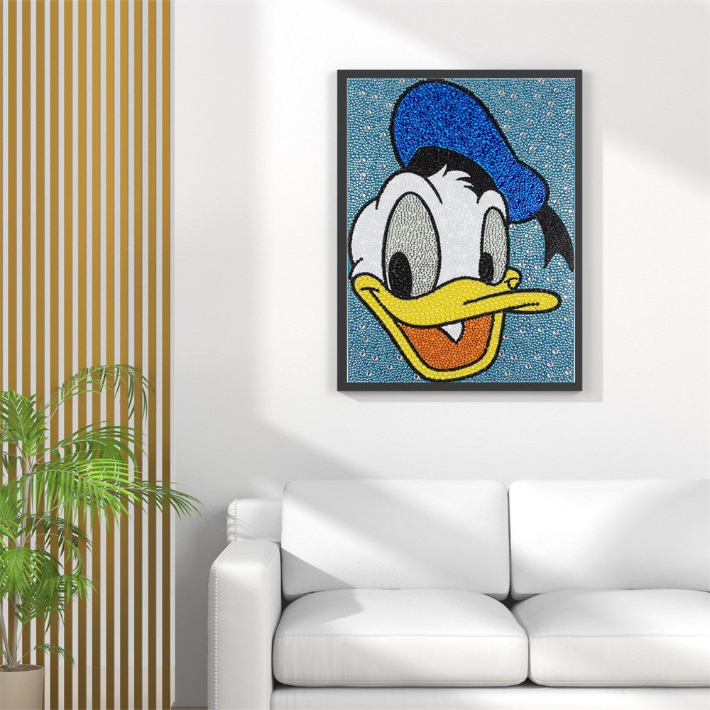 30 x 40CM | Special-shaped Drill Diamond Painting | Donald Duck