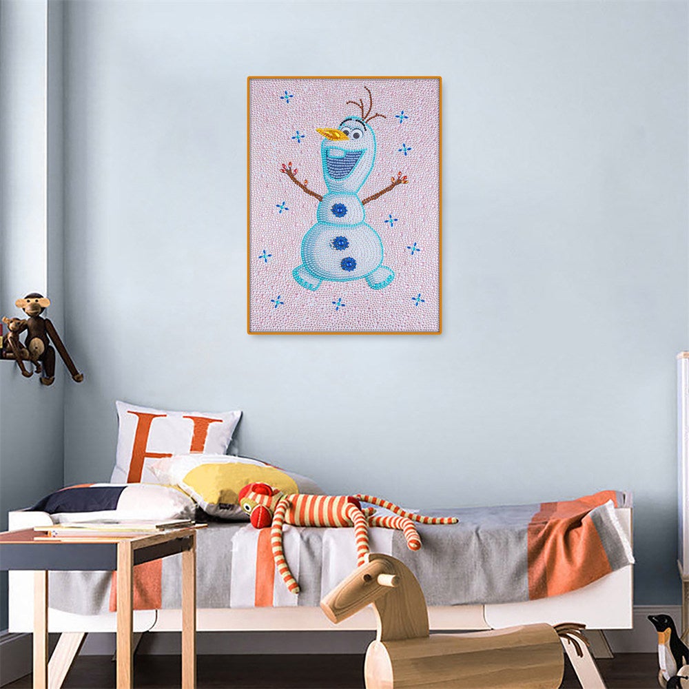 30 x 40CM | Special-shaped Drill Diamond Painting | Snowman