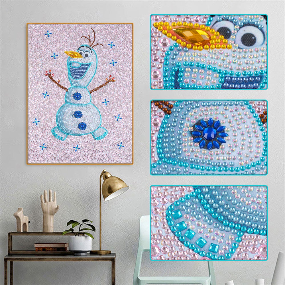 30 x 40CM | Special-shaped Drill Diamond Painting | Snowman