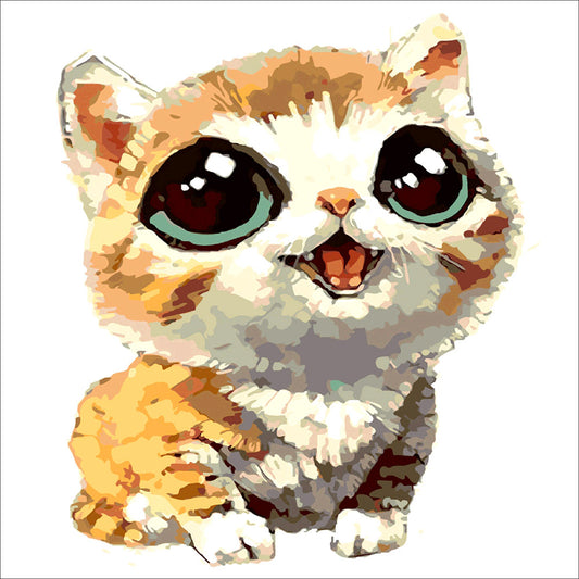 Cartoon cat | Full Round Diamond Painting Kits