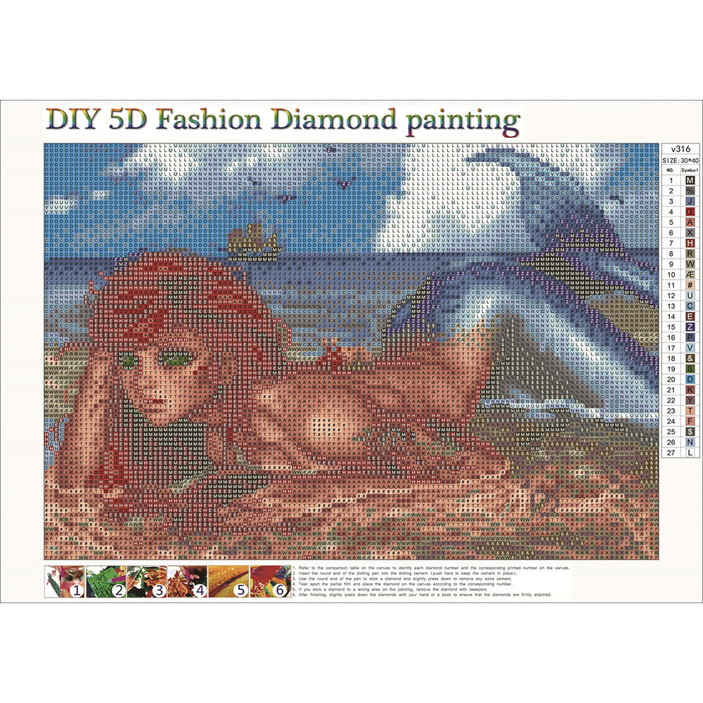 Mermaid | Full Round Diamond Painting Kits