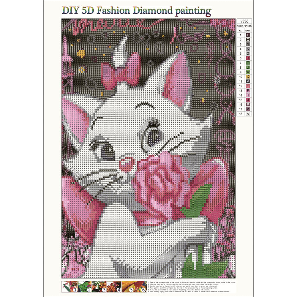 Marie Chat | Kits complets de peinture au diamant rond