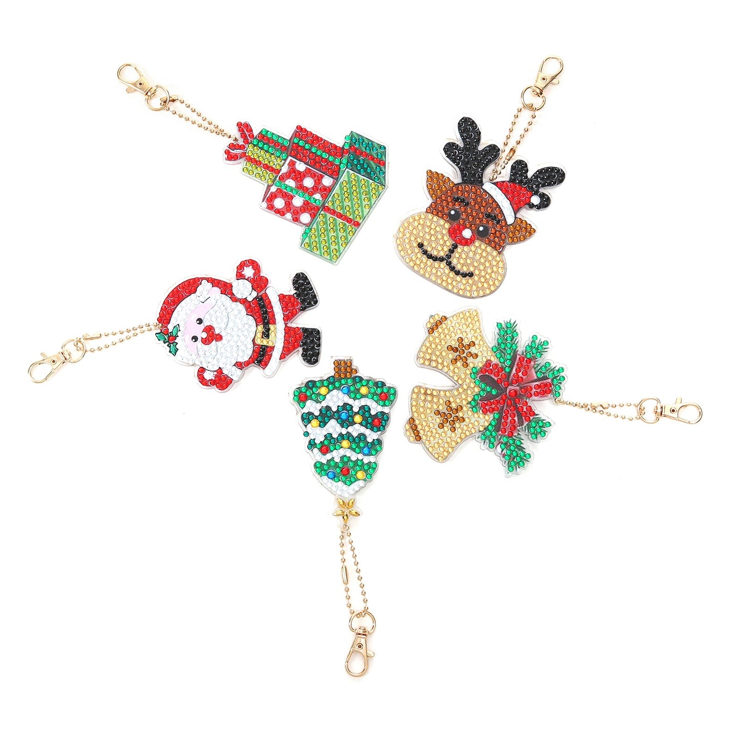 Blingbling's Keychain | Christmas | Five Piece Set