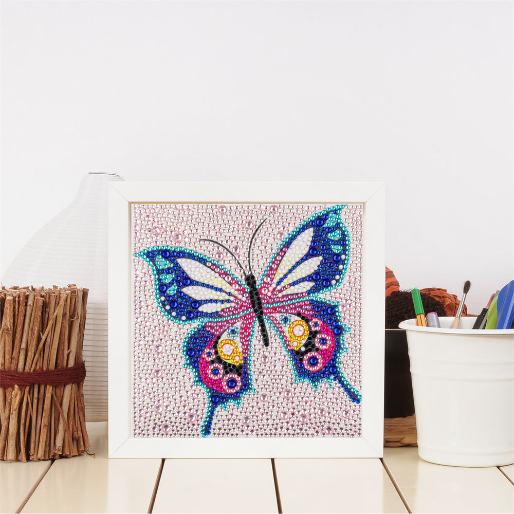 Children's Series-| Butterfly | Crystal Rhinestone Full Diamond Painted-(Frameless)