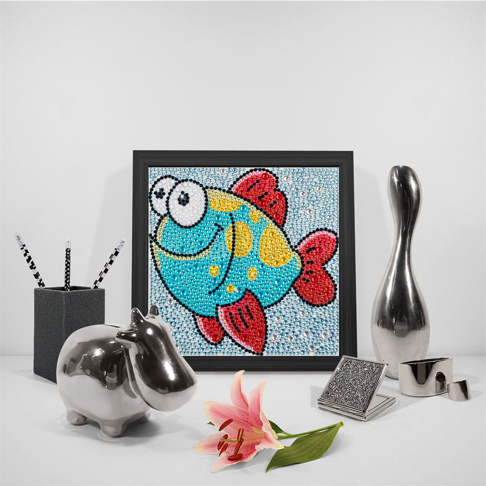 Children's Series-| fish | Crystal Rhinestone Full Diamond Painted-(Frameless)
