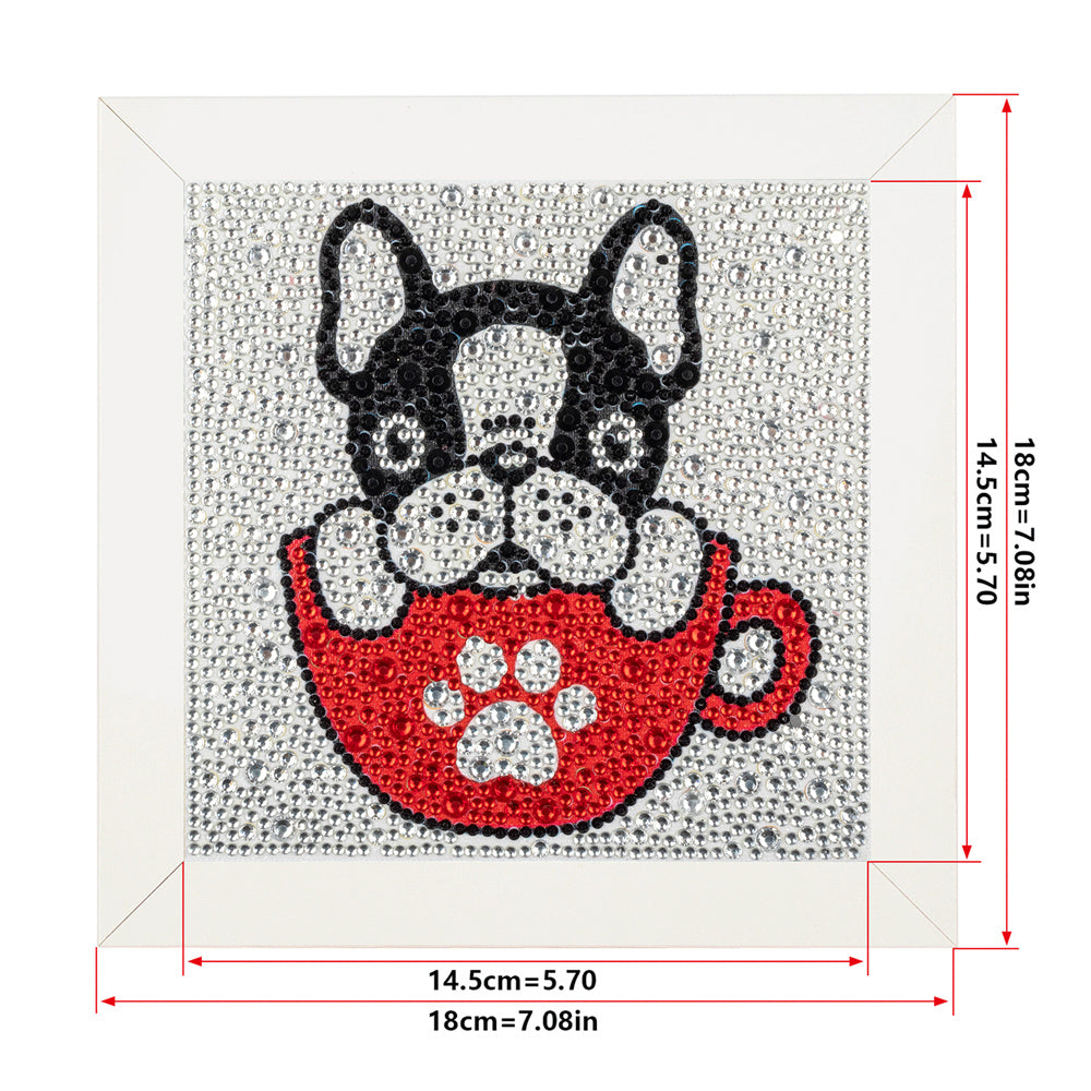 Children's Series-| Dog | Crystal Rhinestone Full Diamond Painted-(Frameless)