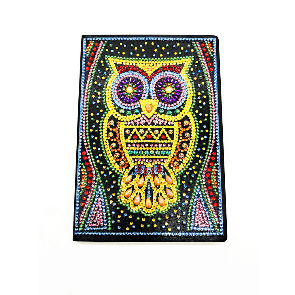 A5 5D Notebook DIY Part Special Shape Rhinestone Diary Book | Owl