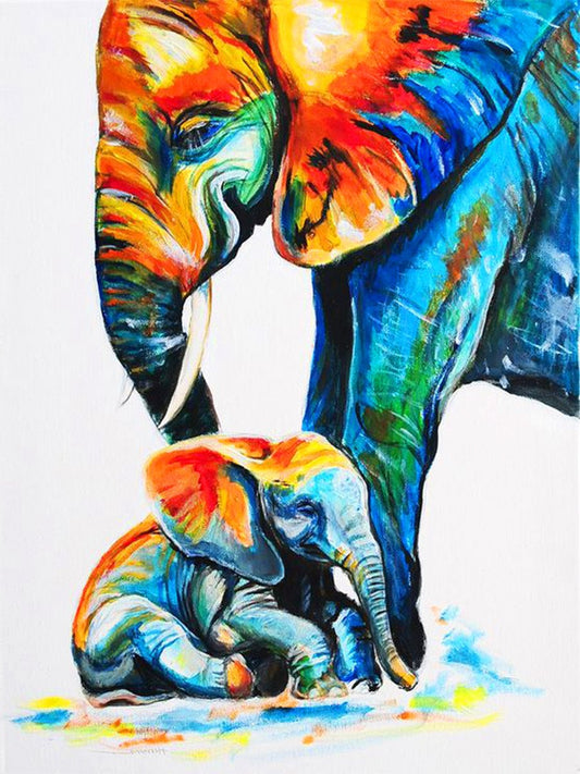 Size elephant | Full Round Diamond Painting Kits