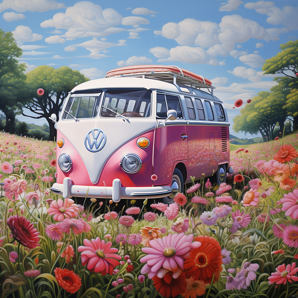 AB Diamond Painting  |  Flower Bus