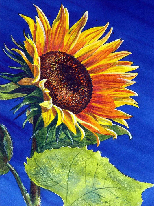 Single sunflower | Full Round Diamond Painting Kits