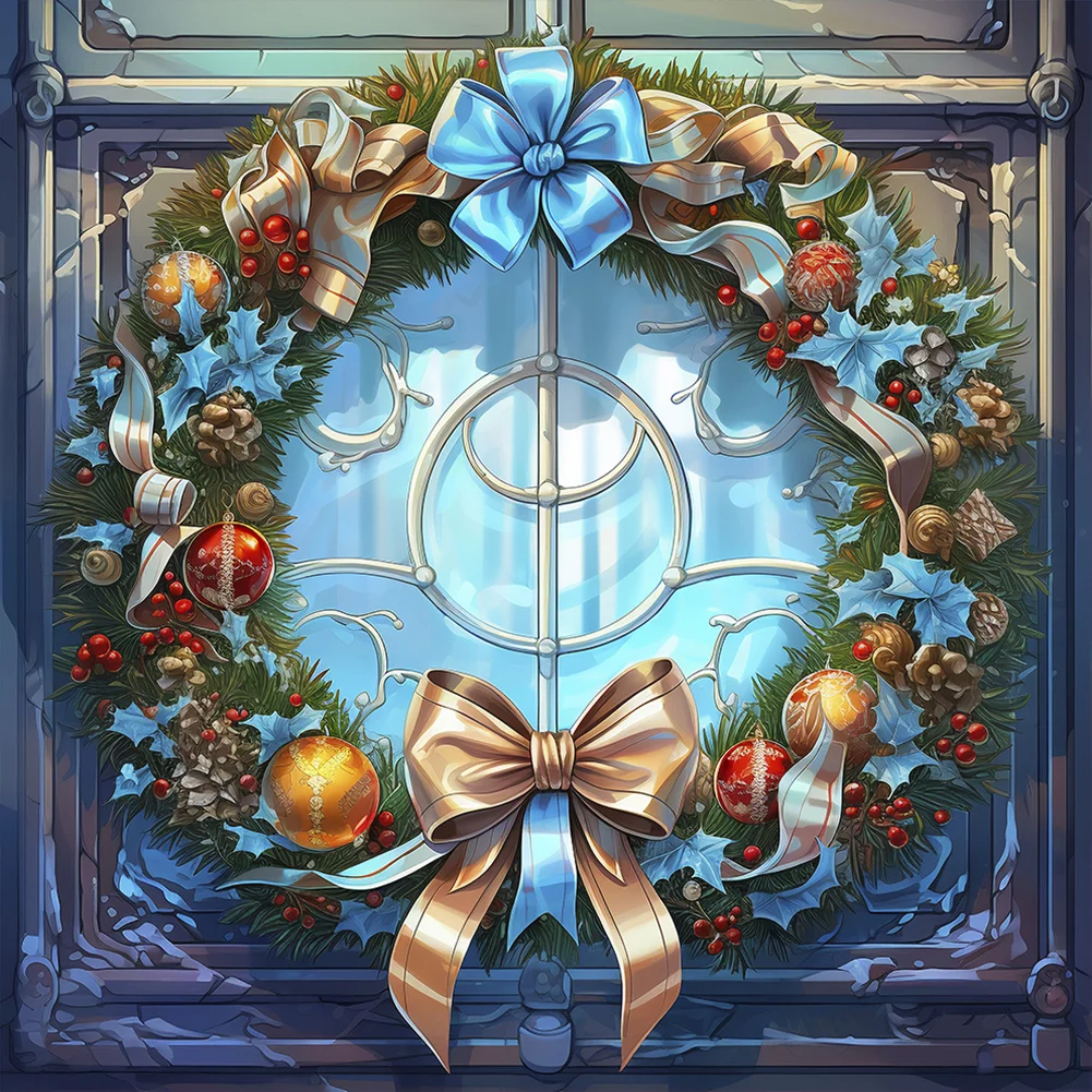 AB Diamond Painting  |  Christmas Wreath