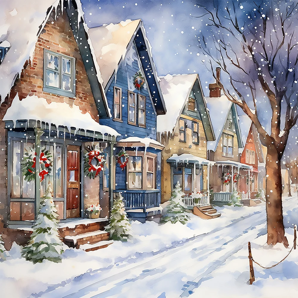 AB Diamond Painting  |  Snowy Streets