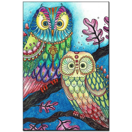 Owl couple | Full Round Diamond Painting Kits