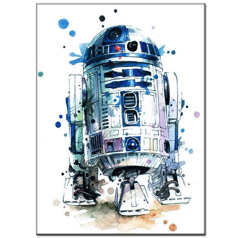 R2D2 | Kits complets de peinture au diamant rond 