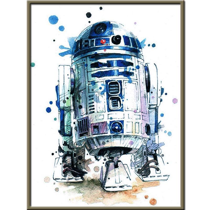 R2D2 | Kits complets de peinture au diamant rond 