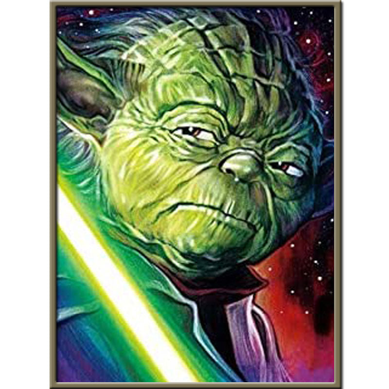 Maître Yoda | Kits complets de peinture au diamant rond 