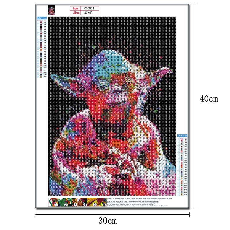 Yoda | Kits complets de peinture au diamant rond