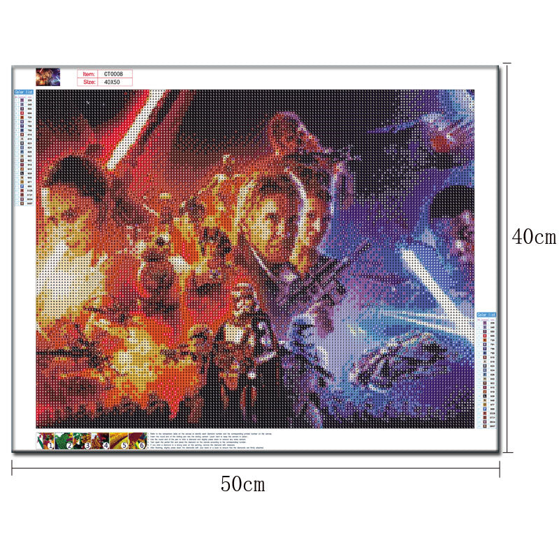 The Force Awakens Poster | Full Round Diamond Painting Kits