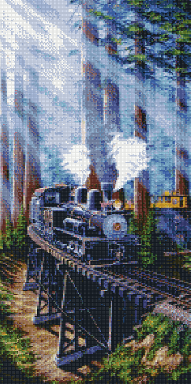 Full Round/Square Diamond Painting Kits | Trains