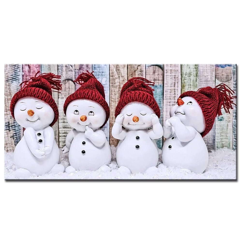 Snowman | Full Round/Square Diamond Painting Kits