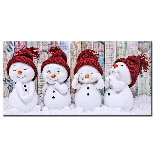 Schneemann | Vollständige runde/quadratische Diamond Painting Kits