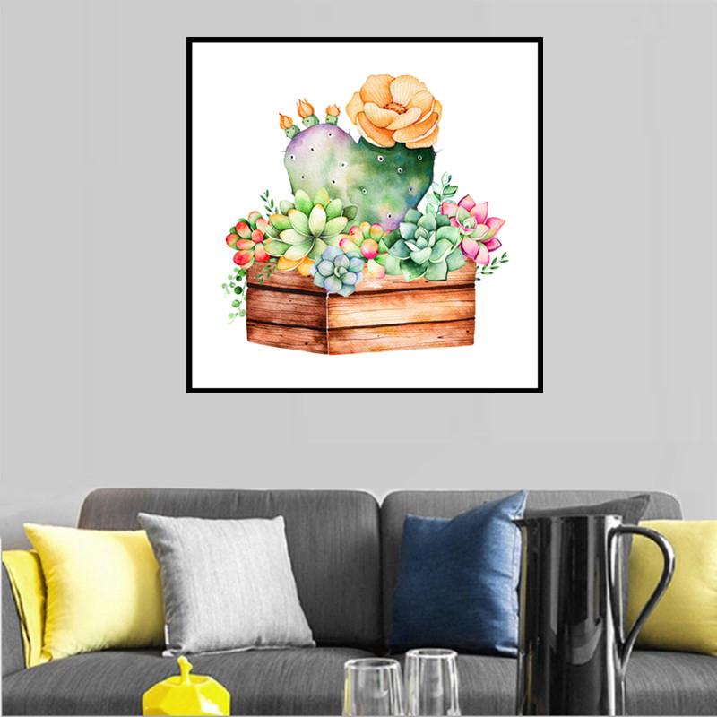 Cactus flower | Full Round Diamond Painting Kits