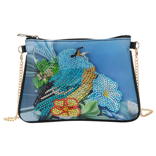 DIY Little bird shaped diamond painting one-shoulder chain lady bag