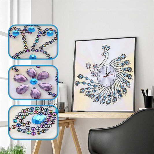 flower clock | Crystal Rhinestone  | Full Round Diamond Painting Kit