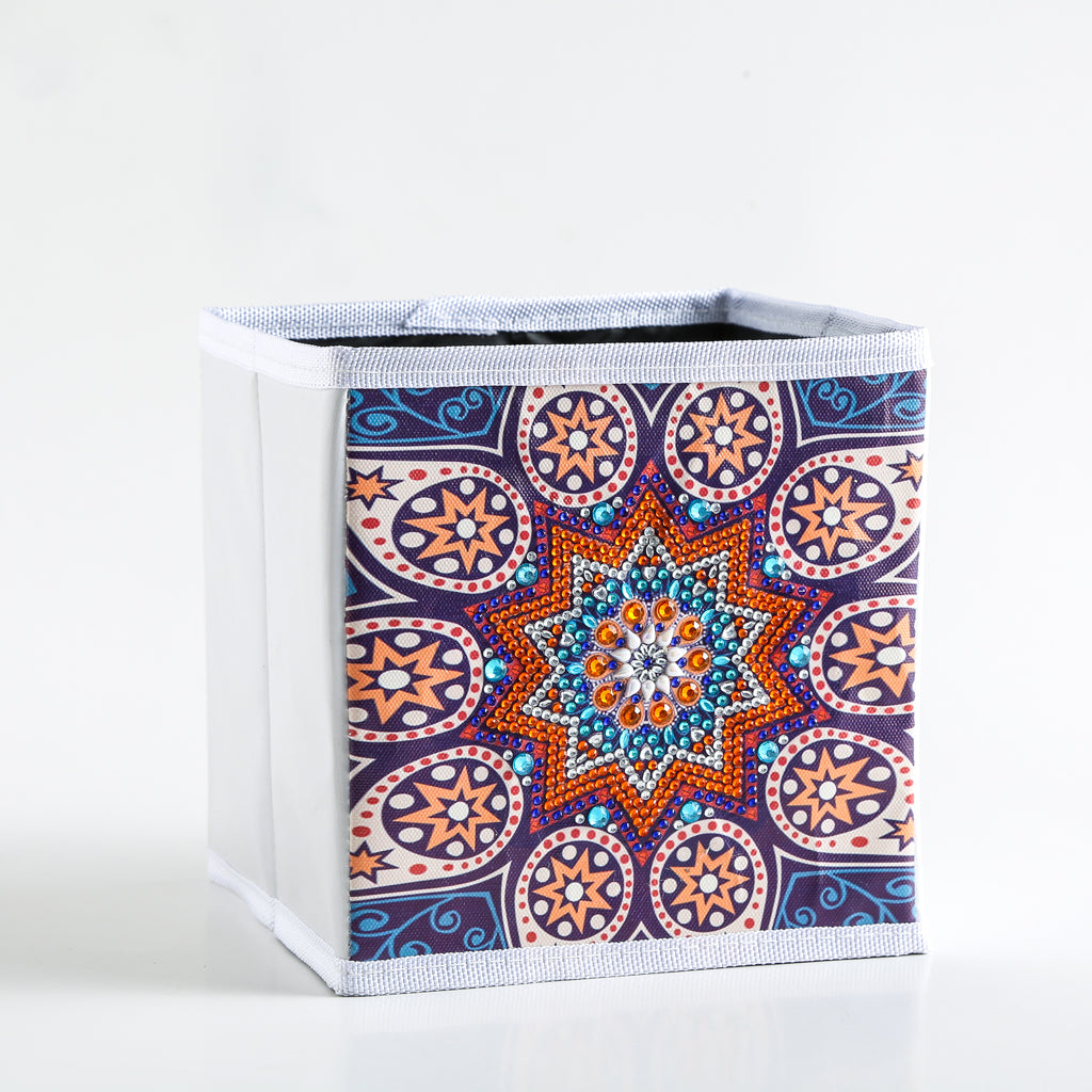 DIY Special Shaped Diamond Painting Abstract Art Mandala Flower Cloth Home Storage Box