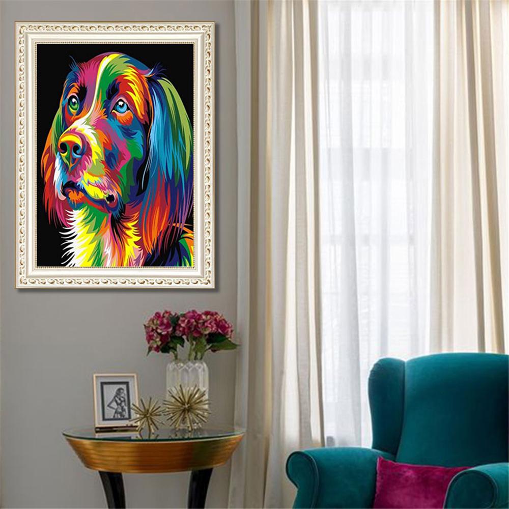 Colorful Dog  | Full Square Diamond Painting Kits