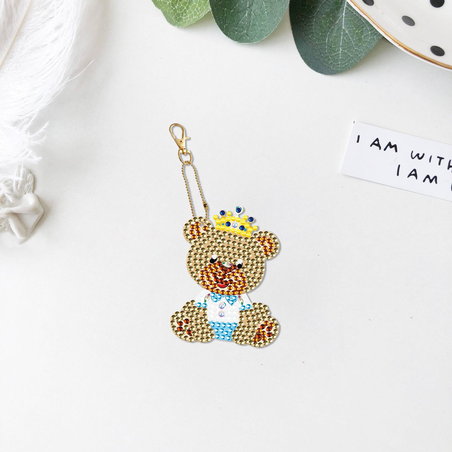 DIY keychain | Bear | Double-sided | Five Piece Set