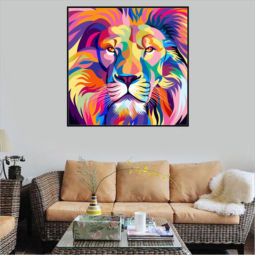 Lion | Full Round Diamond Painting Kits