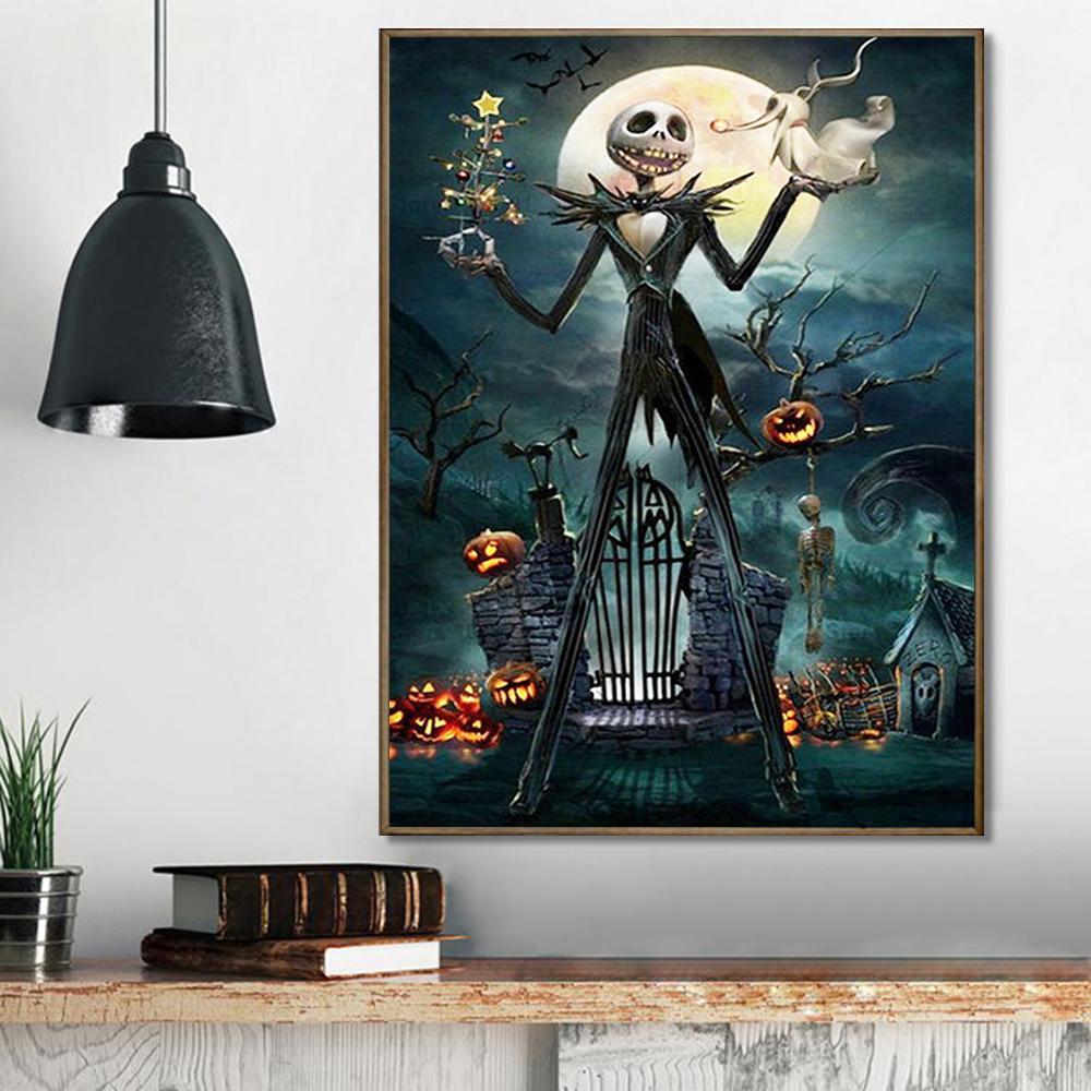 Jack Skellington | Kits de peinture au diamant carré complet