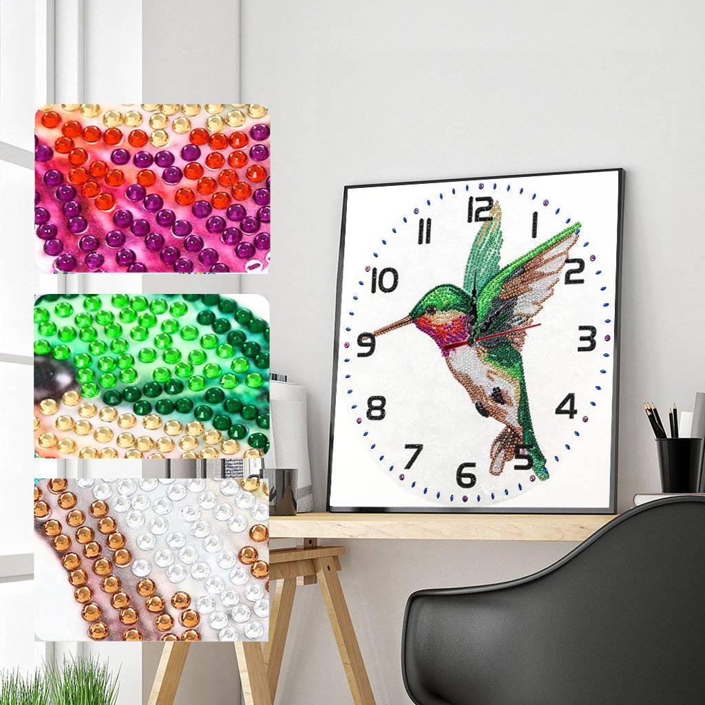 Bird Clock | Special Shaped Diamond Painting Kits