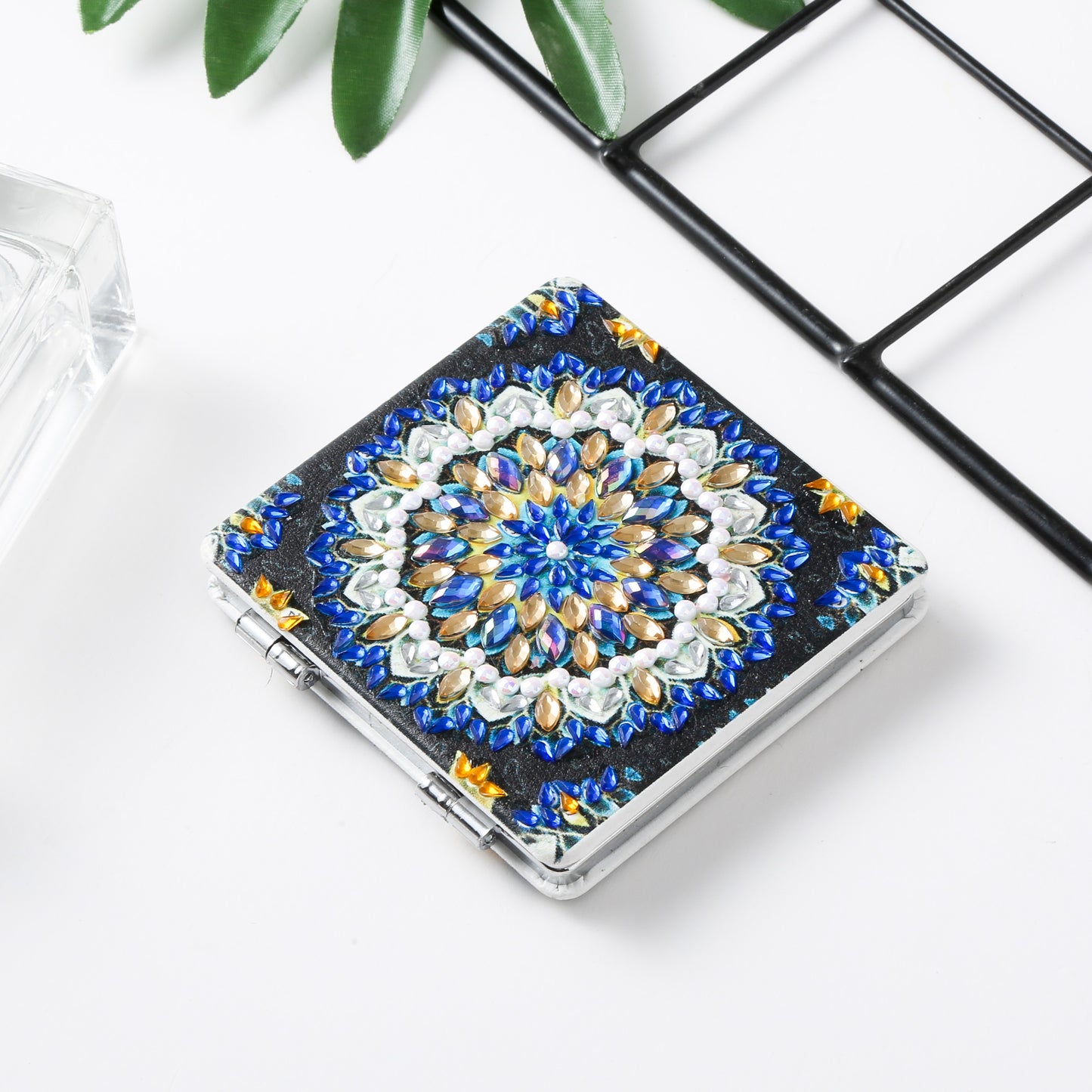 DIY Diamond Painting Creative Diamond Mini Mirror | Square Mandala