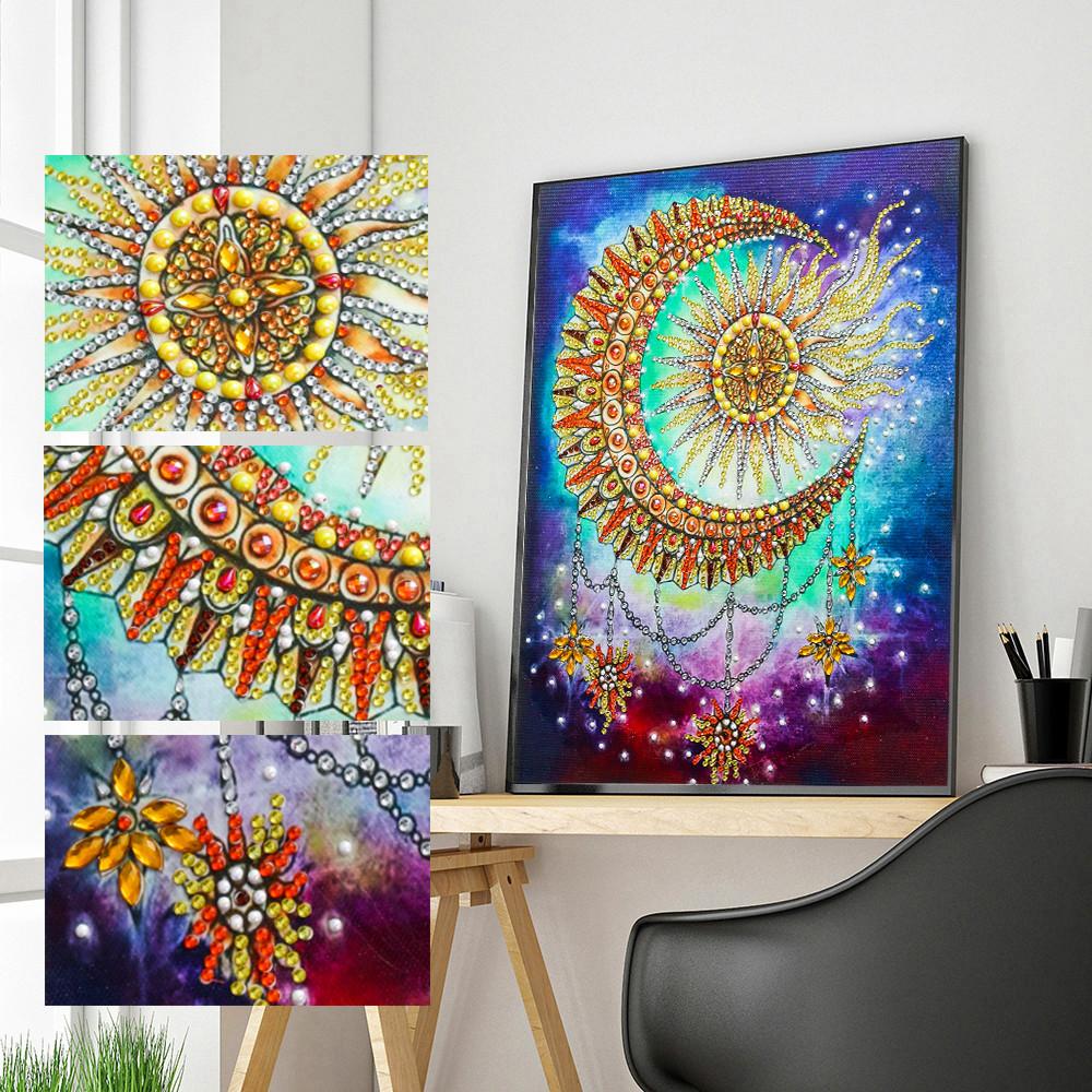 Sun and moon | Special Shaped Diamond Painting Kits
