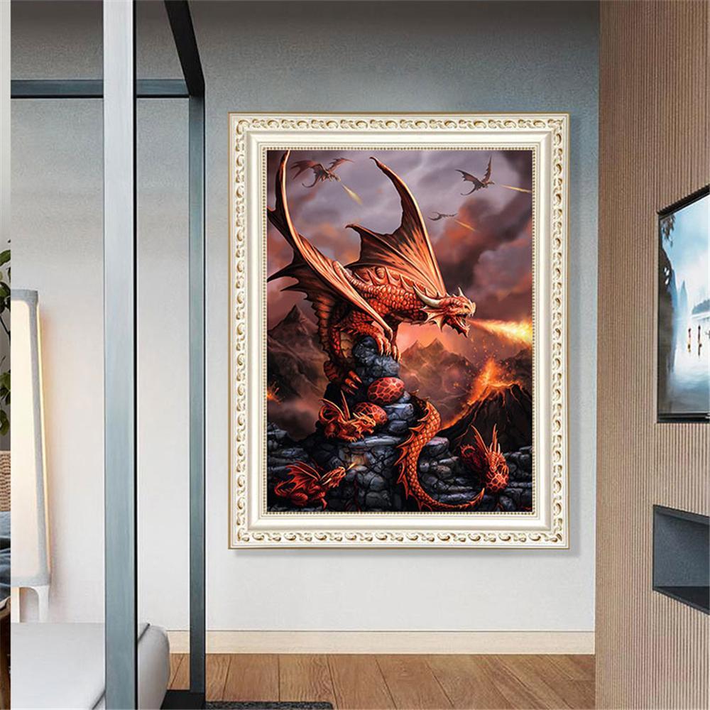 Fire dragon  | Full Square Diamond Painting Kits