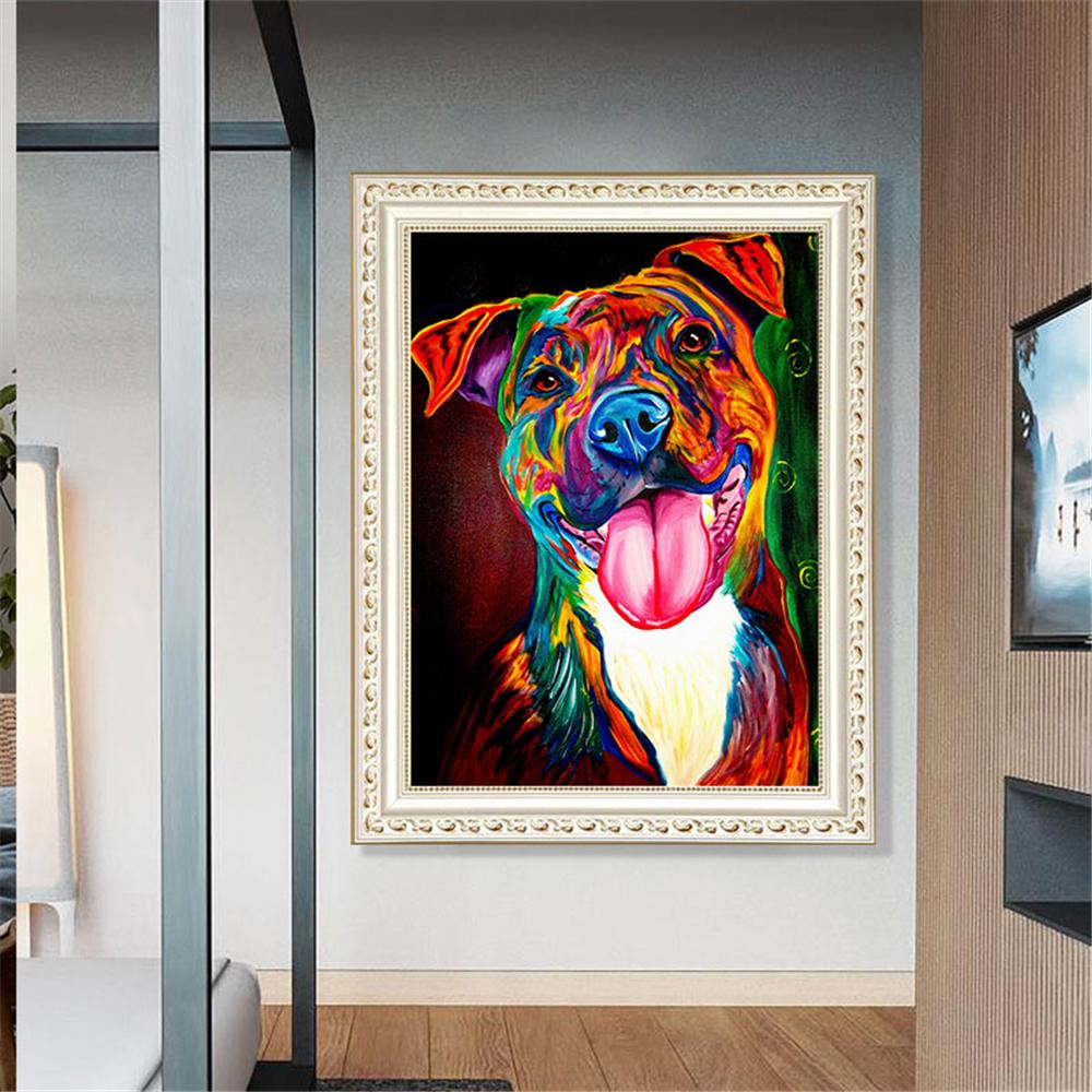 Colorful Dog  | Full Square Diamond Painting Kits