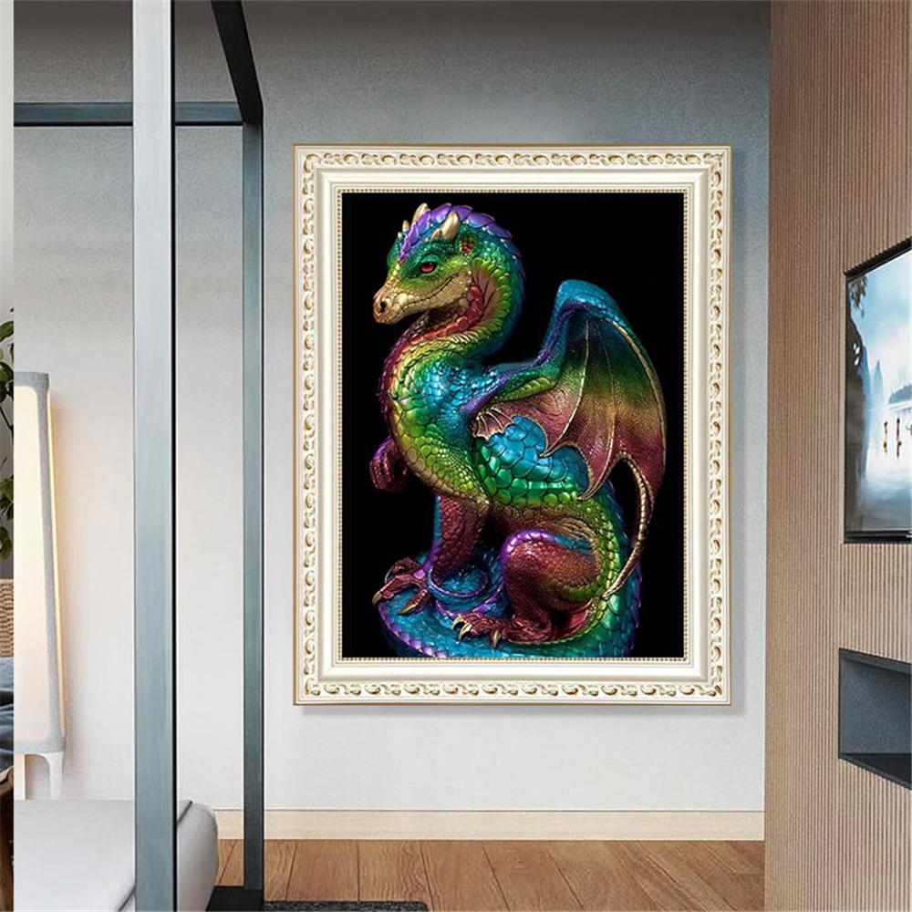 Green Dragon  | Full Square Diamond Painting Kits