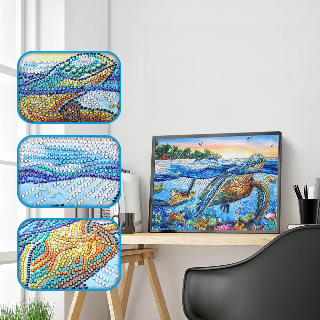 Sea turtle | Special Shaped Diamond Painting Kits