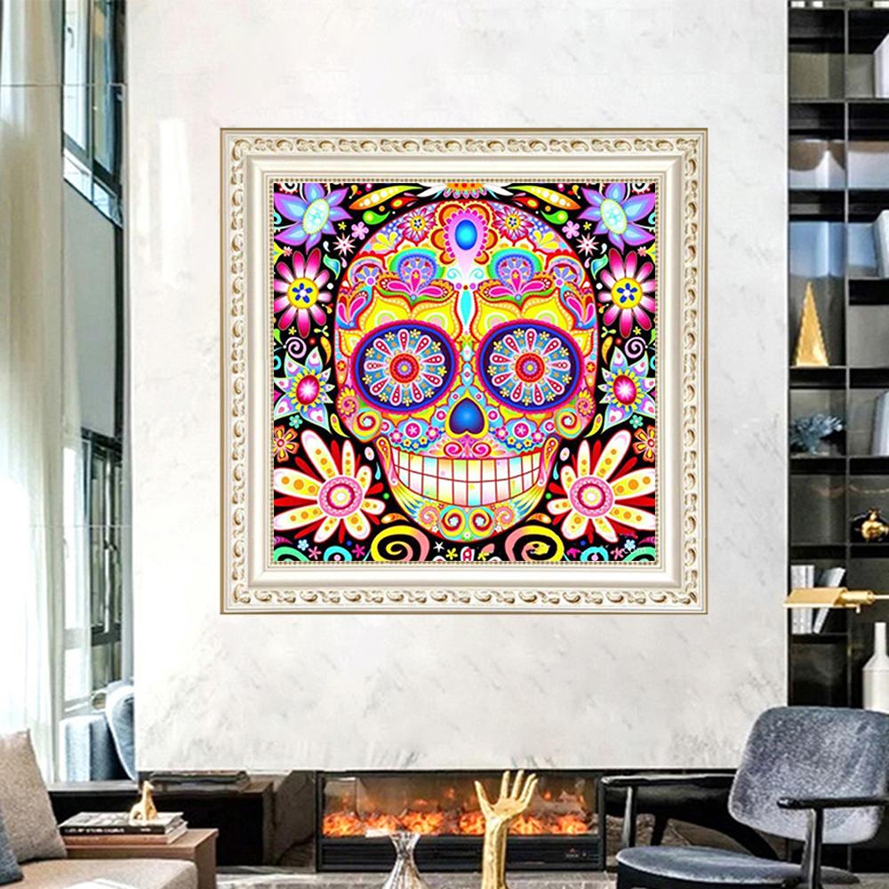 Skull | Full Round Diamond Painting Kits