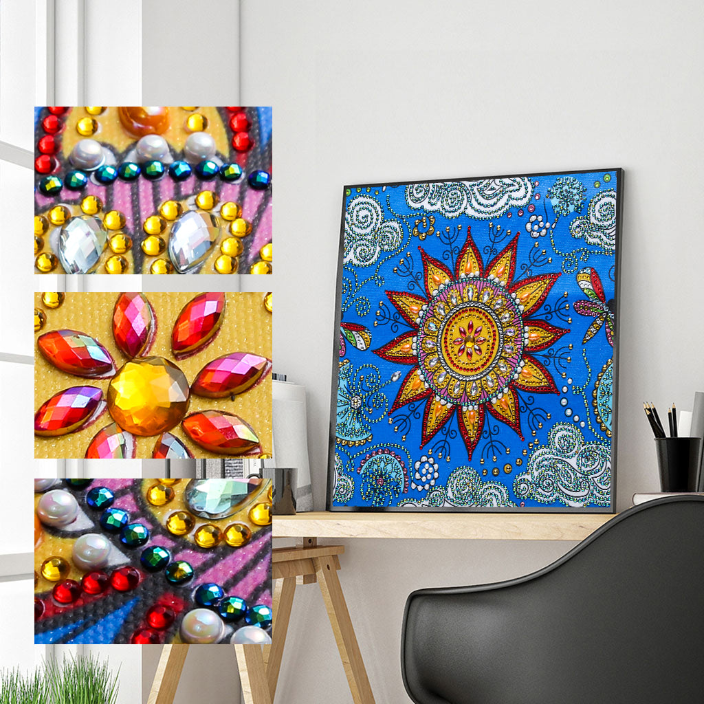 Mandala flower | Special Shaped Diamond Painting Kits